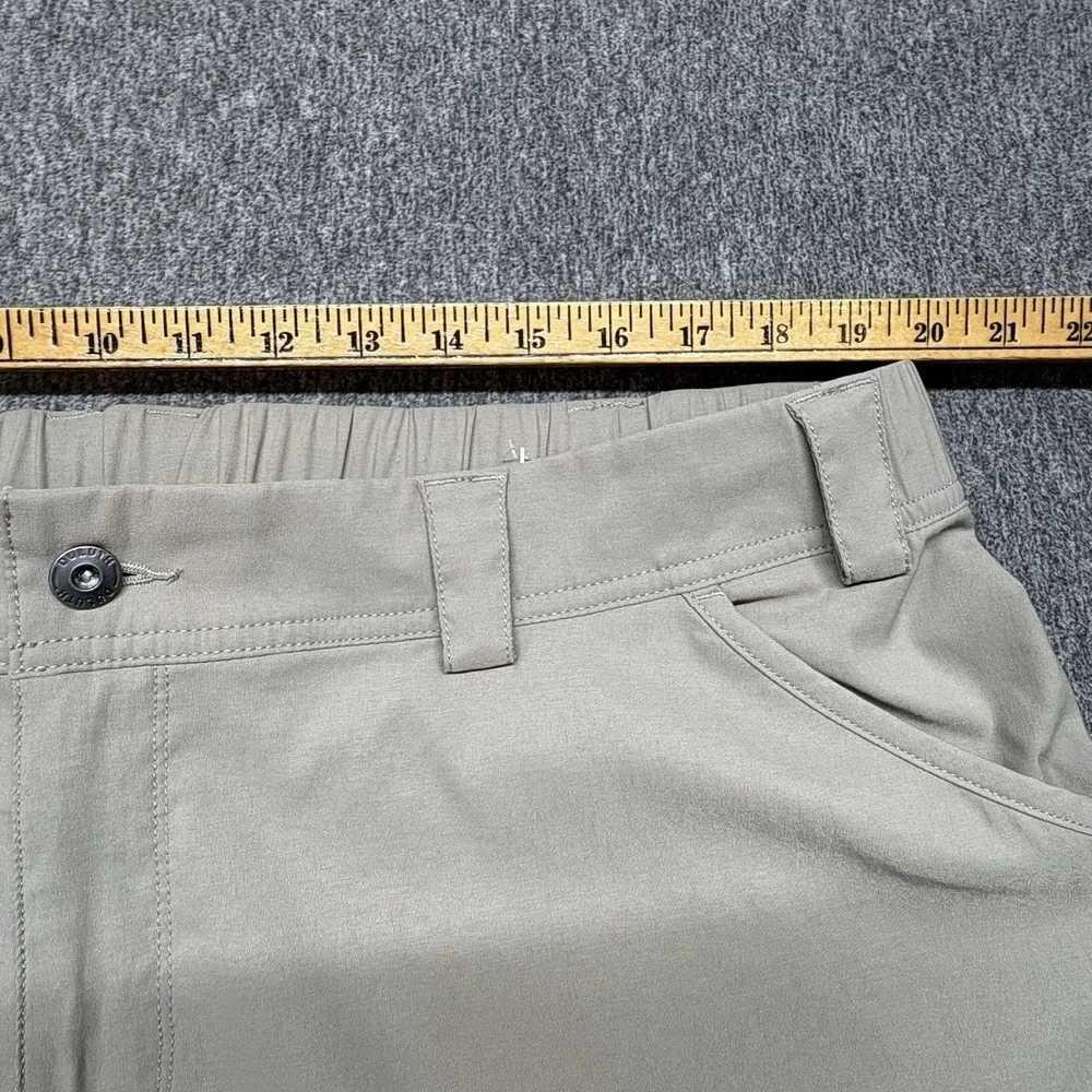 Duluth Trading Flex Ballroom‎ Pants Mens 40X31 Khaki Relaxed Stretch Tech Pocket